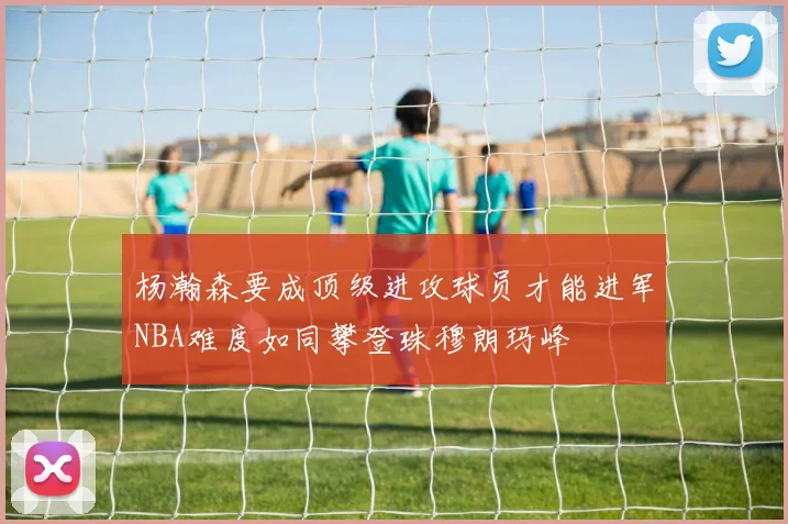 杨瀚森要成顶级进攻球员才能进军NBA难度如同攀登珠穆朗玛峰